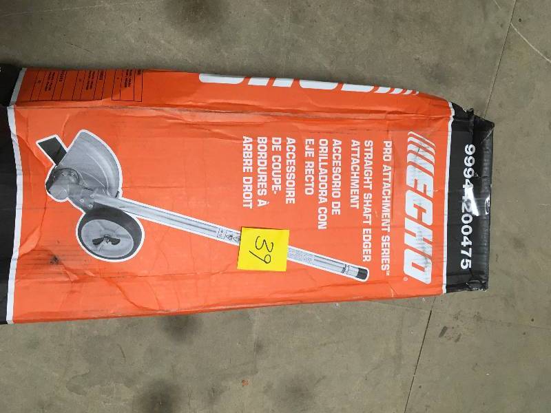 lot 39 image: ECHO PAS Power Head Straight Shaft Edger Attachment not used