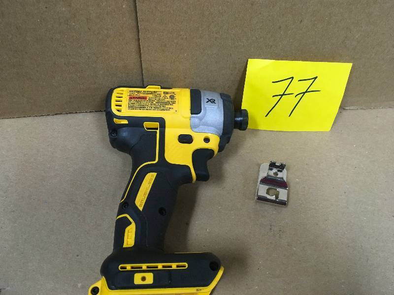 lot 77 image: DEWALT 20-Volt MAX XR Lithium-Ion Cordless Brushless 3-Speed 14 in. Impact Driver (Tool-Only) in working conditions
