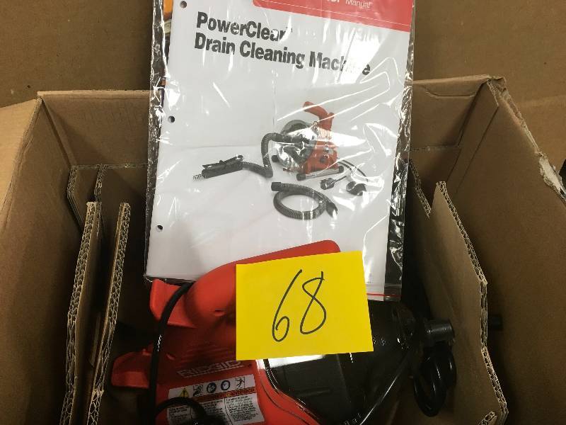 lot 68 image: RIDGID PowerClear Drain Cleaner working in good condition