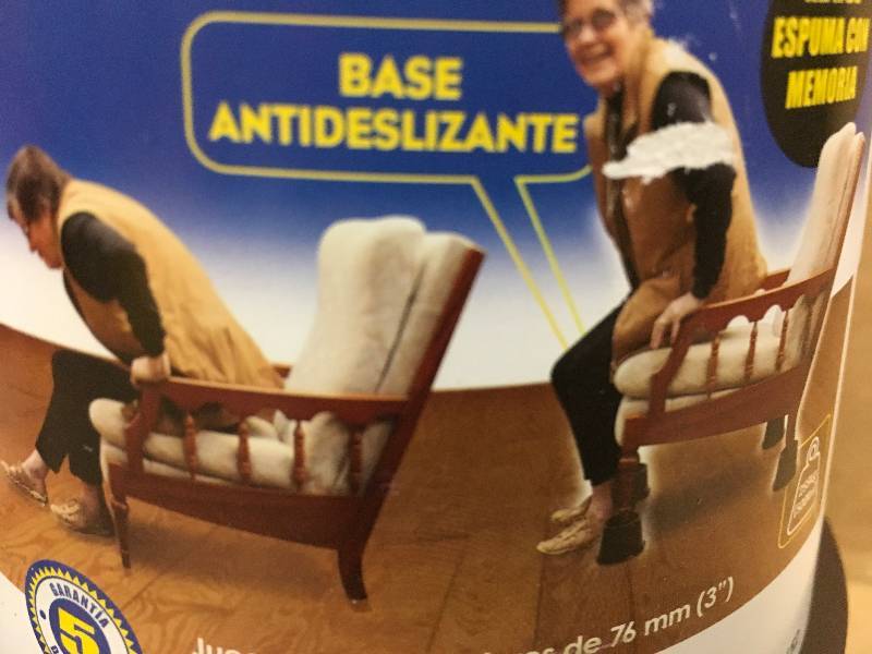 lot 99 image: Lot of 2 sets 3 in. Under-Bed Storage FurnitureBed Risers Chocolate (Set of 4) not used