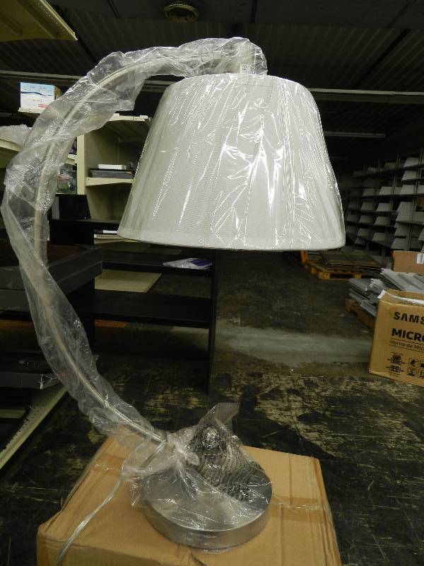 lot 111 image: CURVED TABLE LAMP