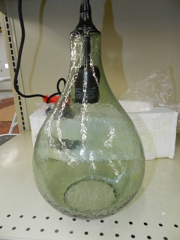 lot 112 image: THRESHOLD ARTISAN TEARDROP PENDANT LIGHT FIXTURE