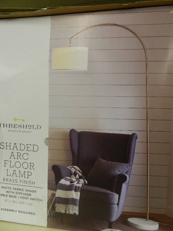 Threshold Shaded Arc Floor Lamp June 3 Overstocks And Shelf