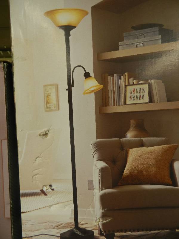 Threshold Floor Lamp With Task Lamp June 3 Overstocks And Shelf