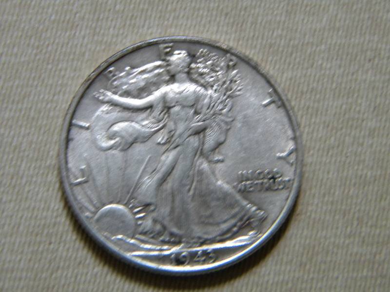 1943 Walking Liberty Silver Half Dollar