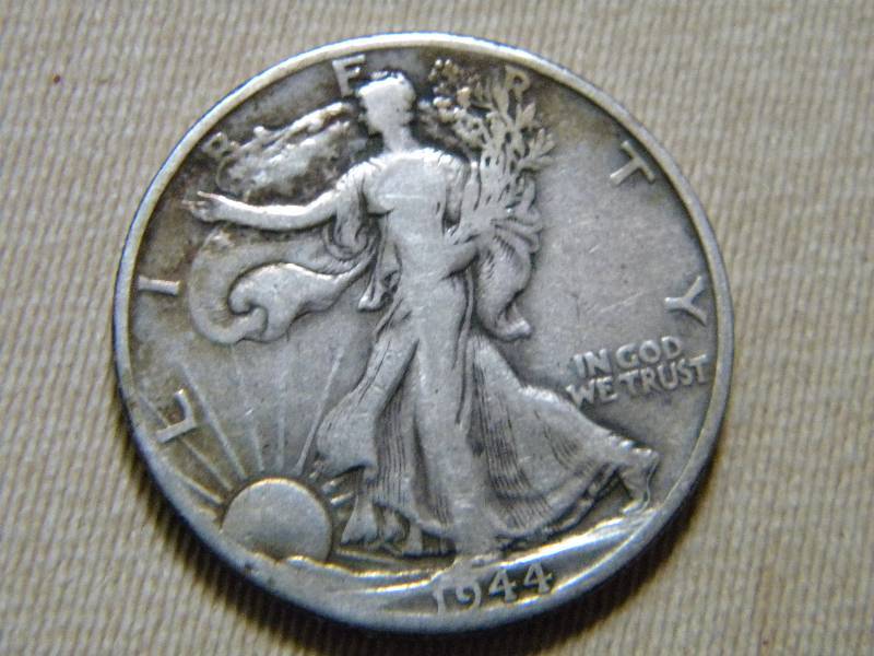 1944 D Walking Liberty Silver Half Dollar