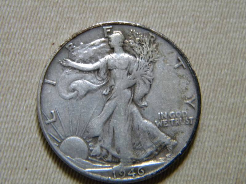 1946 S Walking Liberty Silver Half Dollar