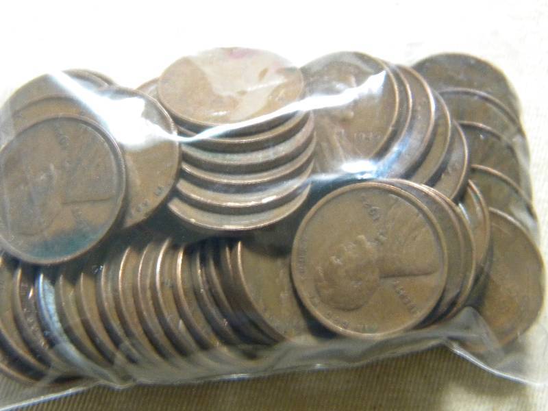 50 Wheat Back Pennies