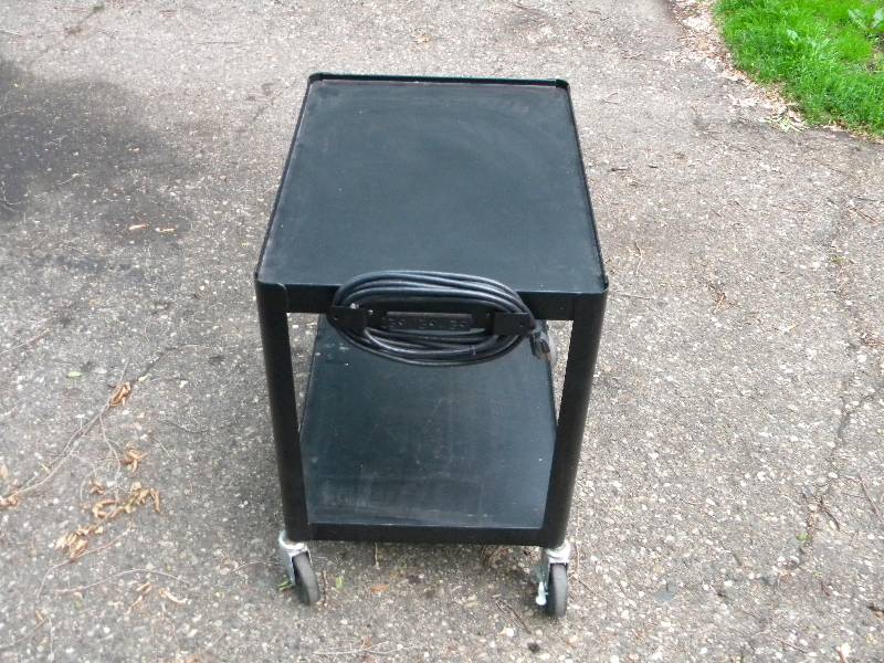 Rolling Cart with Cord & Outlets