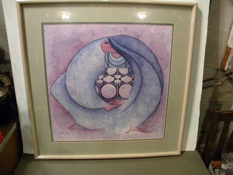 G E Mullan Indian Woman Print