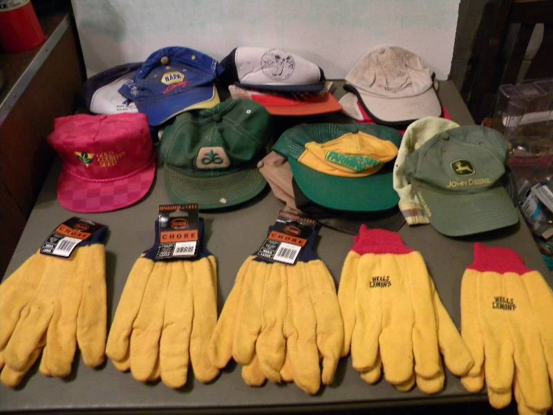 5 Pairs of Gloves & 12 Caps