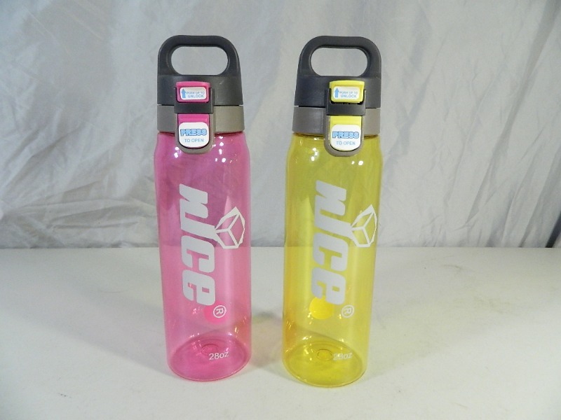 lot 15 image: 2 New nICE Brand Water Bottles