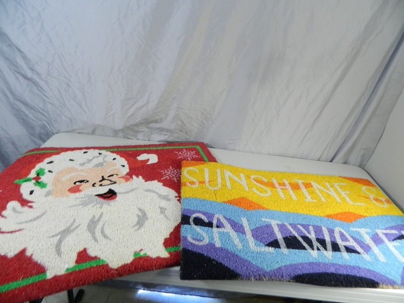 lot 19 image: 2 New OUtdoor Mats  Rugs