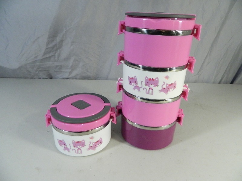 lot 35 image: 2 New Bento Style Containers  Lunchboxes