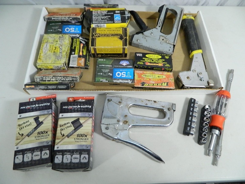 lot 110 image: Staplers, Staples, and More