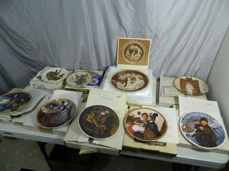 lot 124 image: Hummel, Rockwell Plates, Etc