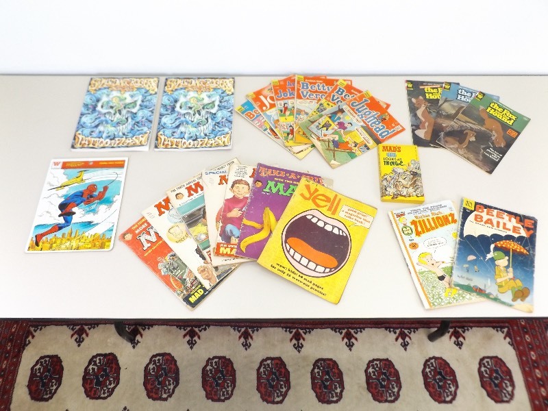lot 38 image: Lot of old Comic Books, Mad Magazines, etc.