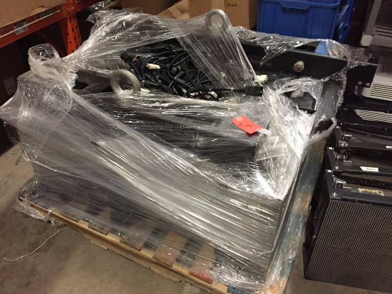 lot 76 image: Huge Lot of Barco Video Wall Display Tiles and Mounting Equipment