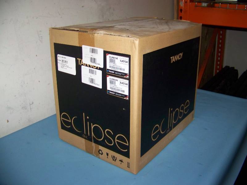 lot 42 image: (Pair) Tannoy, Eclipse One, Bookshelf Speakers - NEW in sealed, Original Box