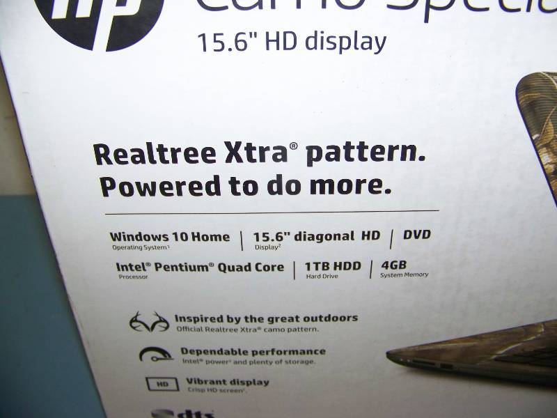 lot 19 image: Hewlett Packard (HP), Camo Design Notebook  Laptop Computer - NEW in Sealed Box