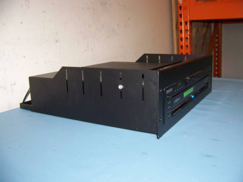 lot 97 image: Sony, 5-Disc DVD  CD Player in Middle Atlantic Rack Shelf