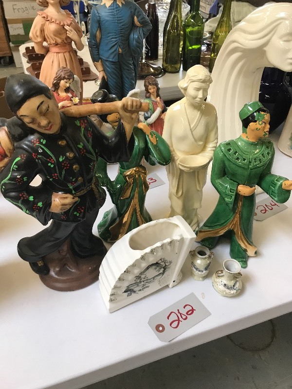 Lot Of Oriental Themed Statues Figures Collectibles Lot Of Oriental Themed Statues Figures Collectibles