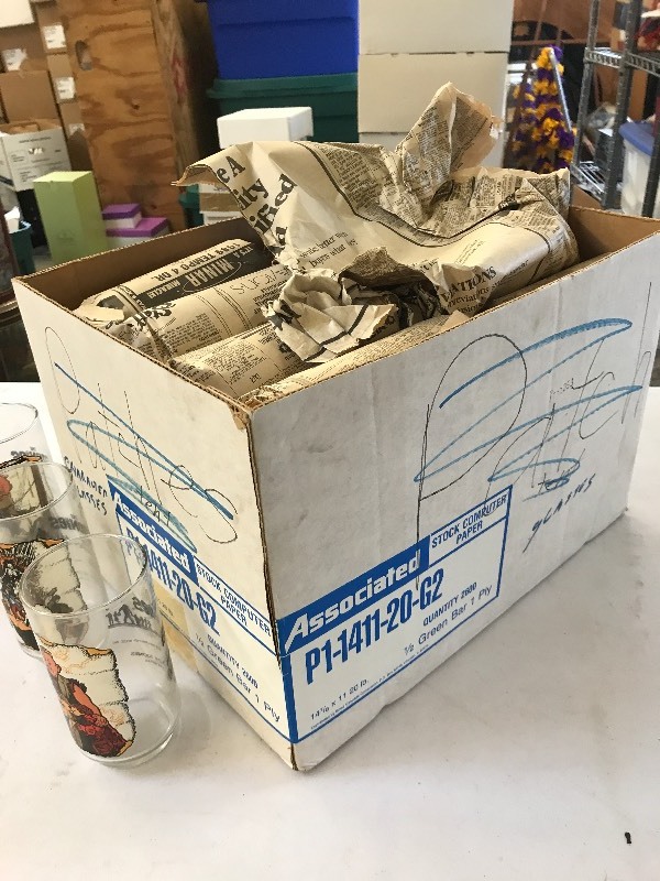 BOX LOT OF COLLECTOR GLASSES