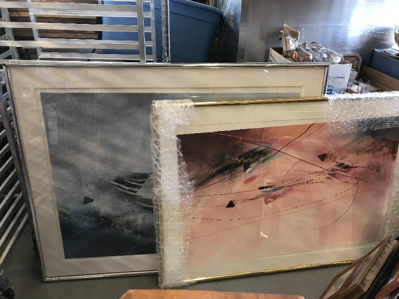 2 LARGE PICTURES BY C. WEBB