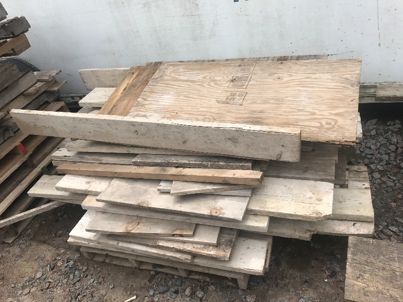 lot 13 image: (3) Pallets Of Concrete Form Boards