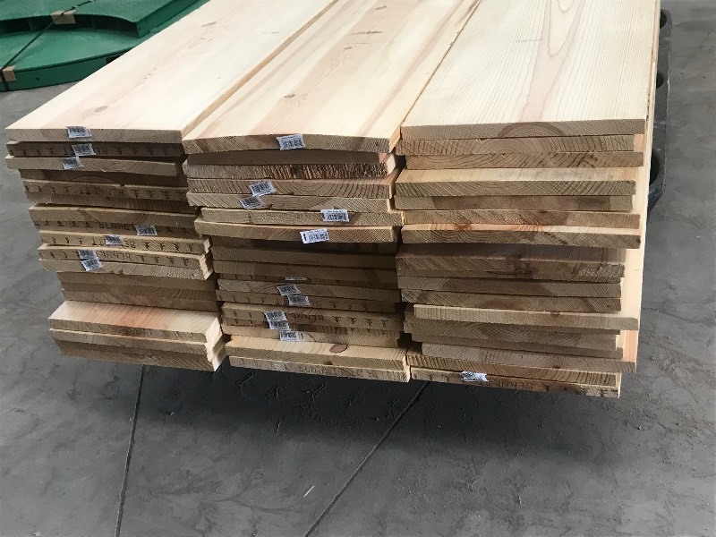 lot 12 image: (57) New 34 x 11.25 x 8ft Pine Boards