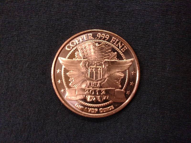 Eagle Head One Ounce .999 Copper Co...