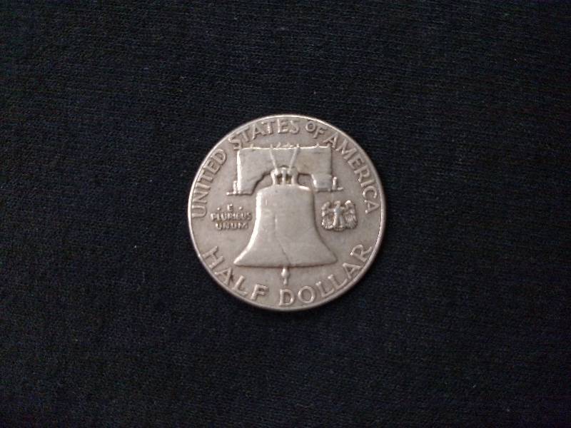 1958 Franklin Silver Half Dollar...