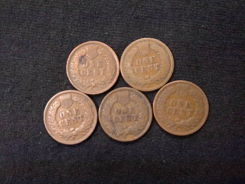 1901, 02, 03, 06, & 07 Indian Head ...