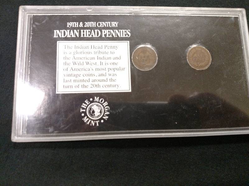 1890 & 1907 Indian Head Pennies...