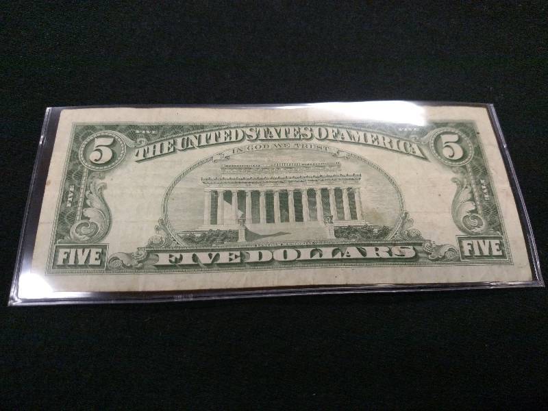 1963 Five Dollar Red Seal Star Note...