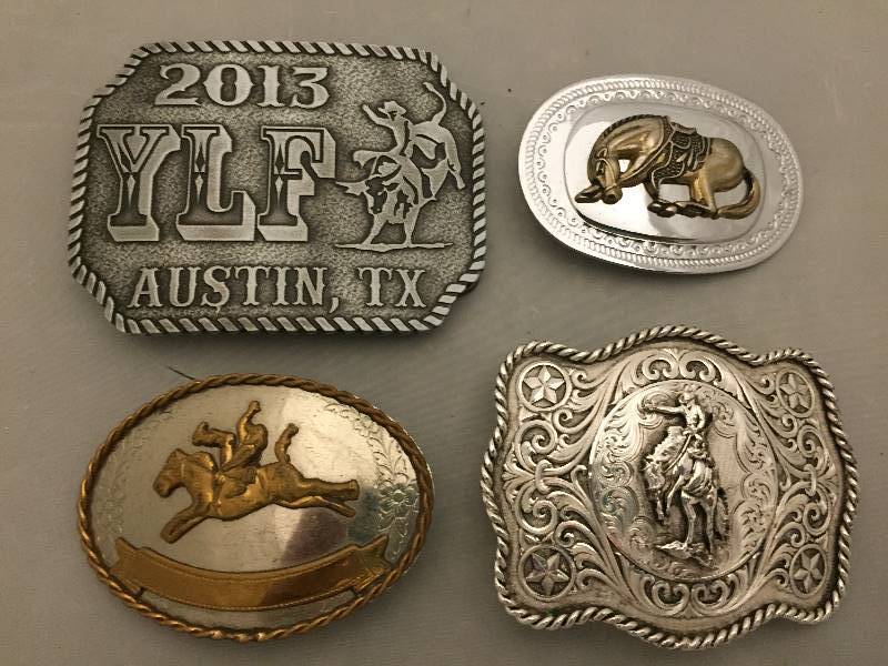 lot 126 image: Belt Buckles - Rodeo Cowboy
