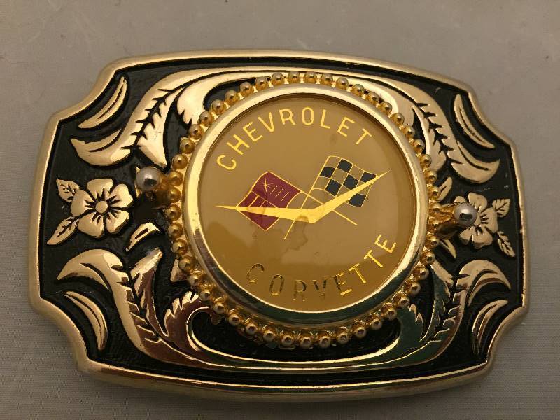 lot 114 image: Belt Buckle - Chevrolet Corvette