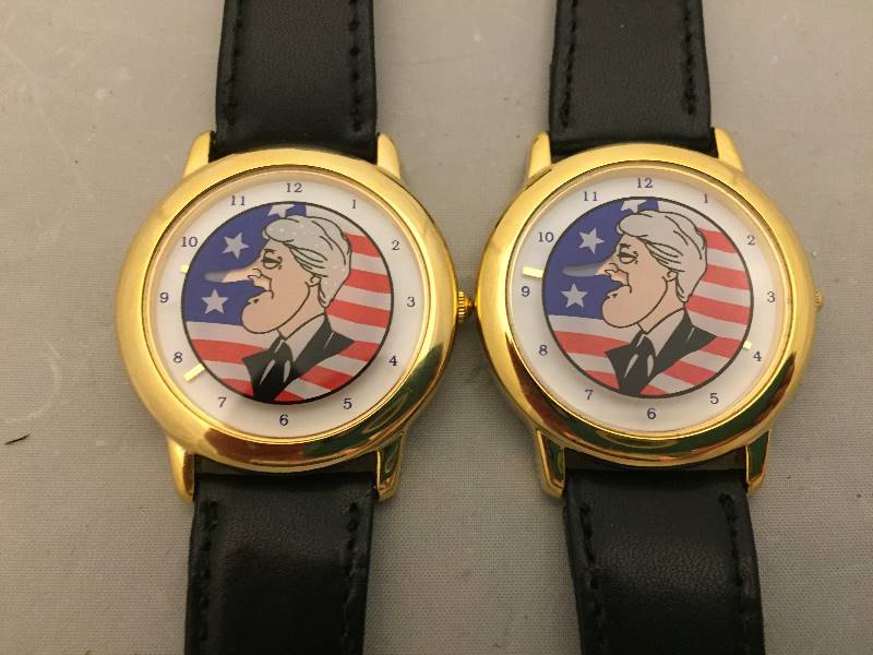 lot 35 image: Watches - President Bill Clinton Nose Grows