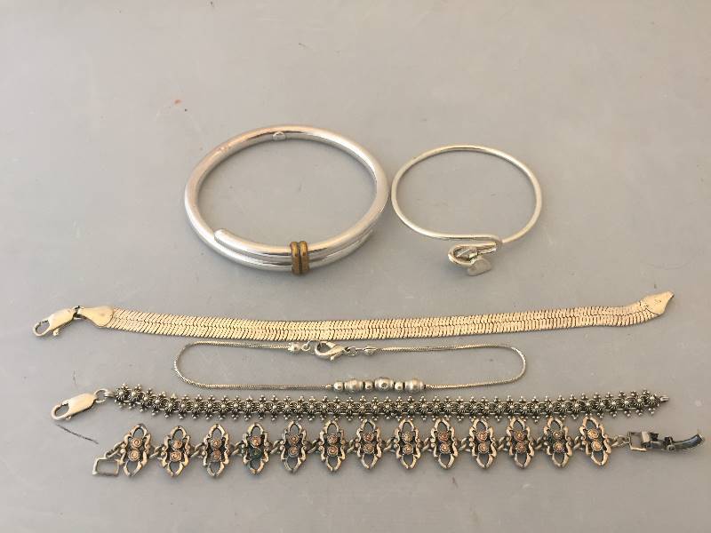lot 24 image: Bracelets - Acid Tested as Sterling Silver