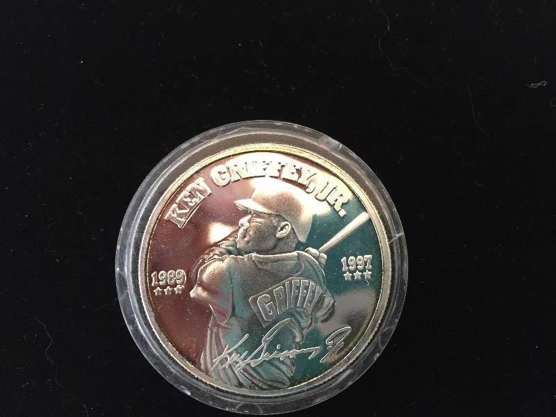 Ken Griffey Jr Coin 1989 1997 Gold Sterling Costume Jewelry