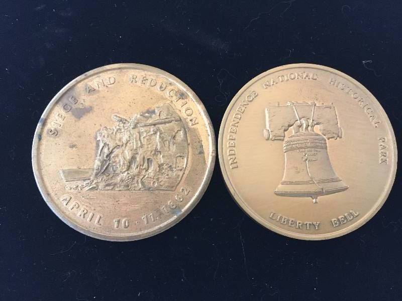 lot 63 image: Bicentennial Historical Tokens Medallions