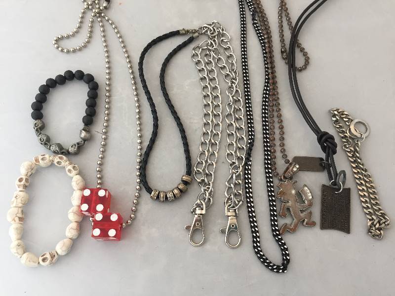 lot 104 image: Guys Jewelry - Necklaces Bracelets