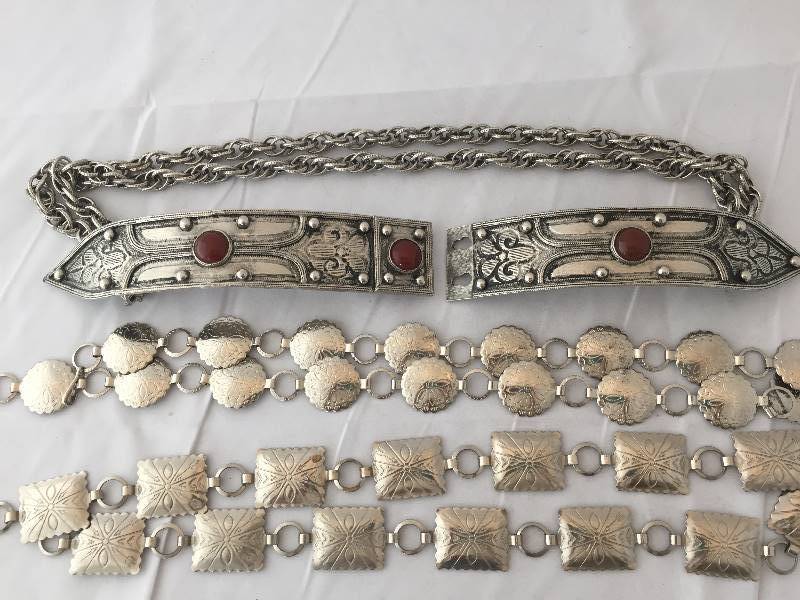 lot 171 image: 3 Chain Metal Belts