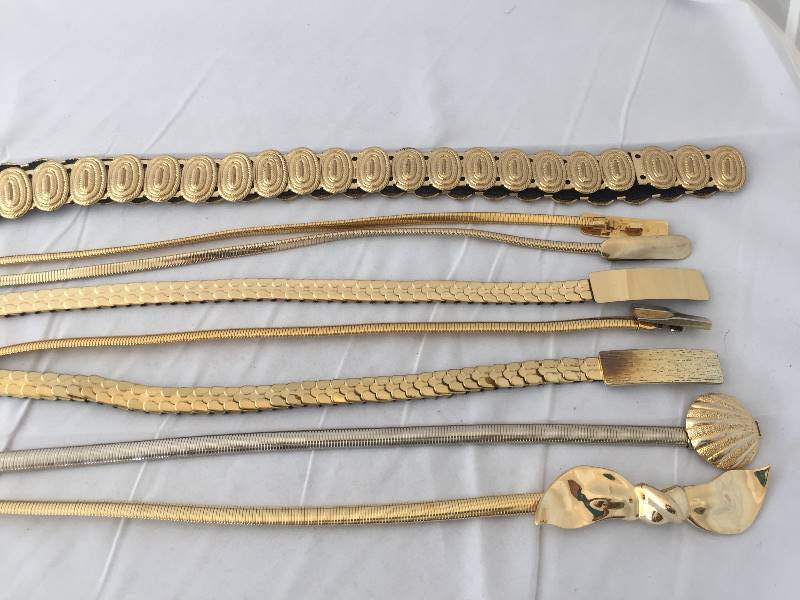 lot 136 image: Stretch Metal Belts