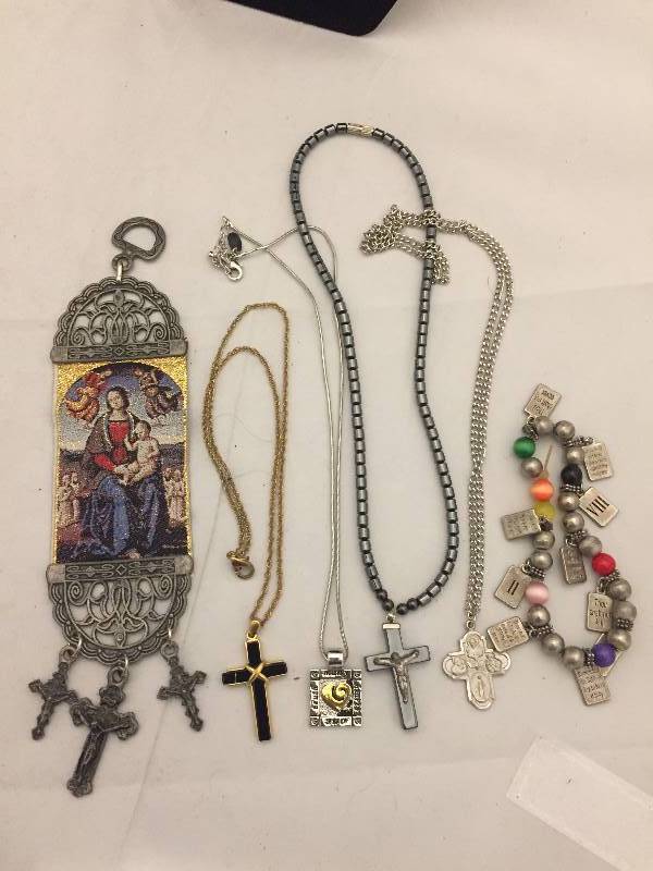 lot 165 image: Religious Necklaces & More