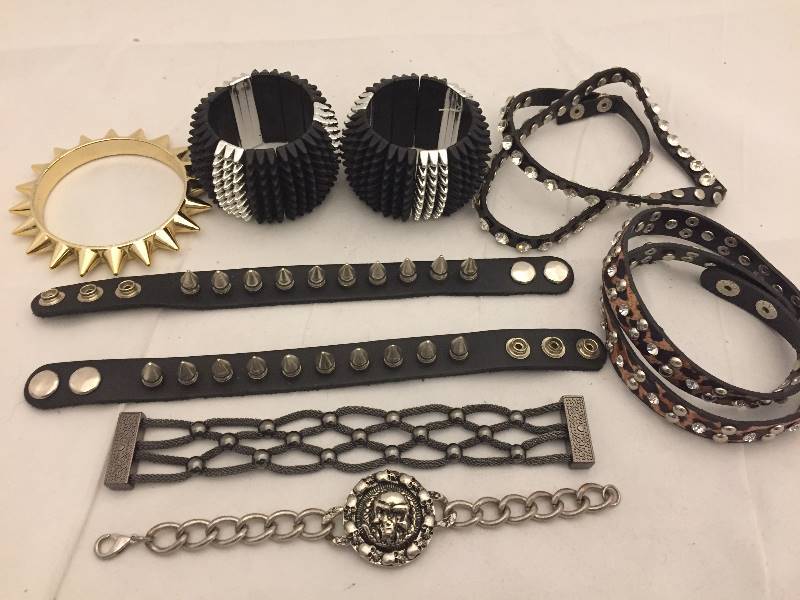 lot 80 image: Goth Jewelry - Bracelets