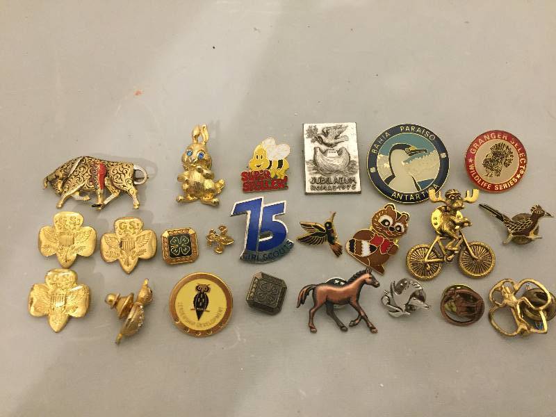 lot 142 image: TacsPins - Girl Scouts Clubs Animals