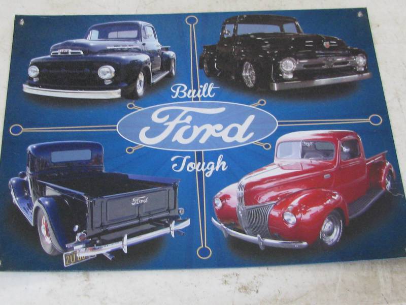 Ford Truck Sign Antique Collectible Consignment 36