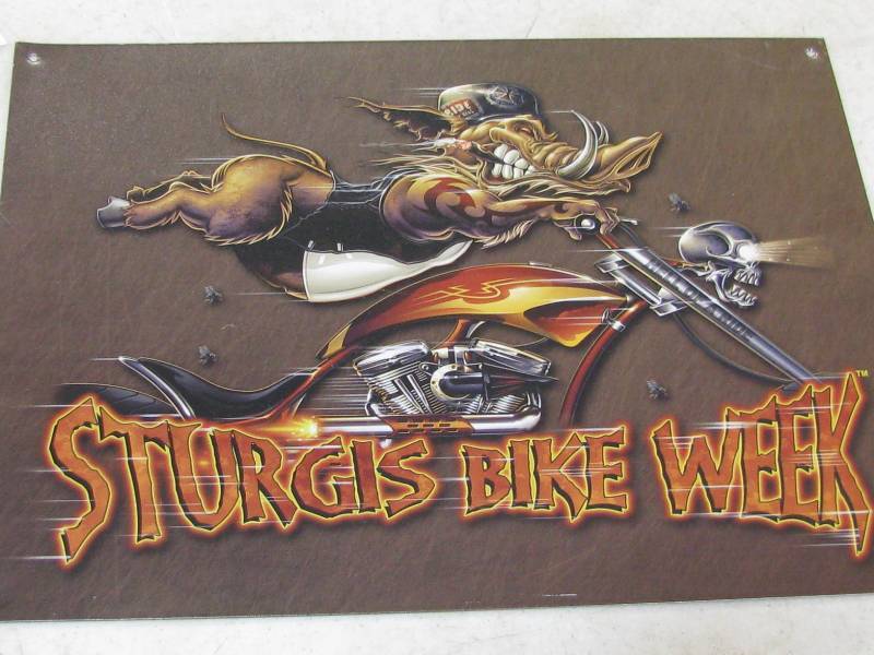 lot 44 image: Sturgis Sign