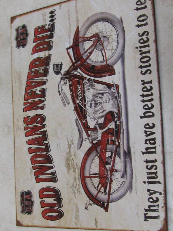 lot 46 image: Indian Motorcycle Sign